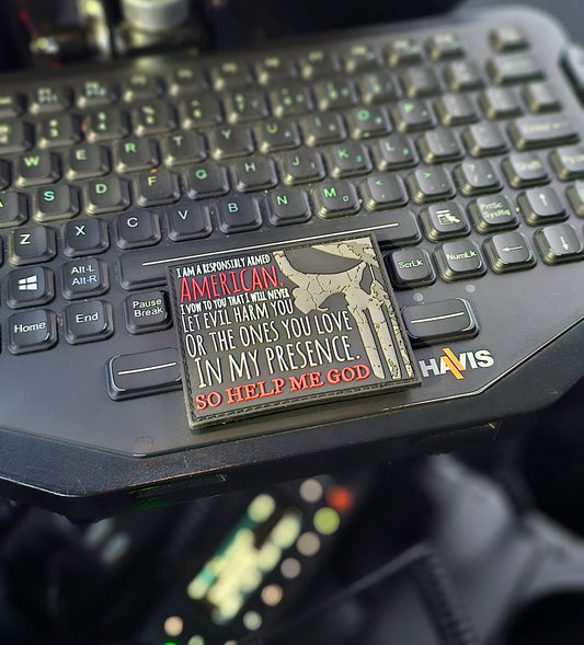 ARMED AMERICAN PVC PATCH