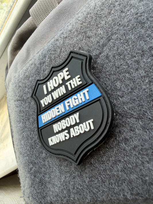 Hidden Fight Patch - Blue Line Limited Edition