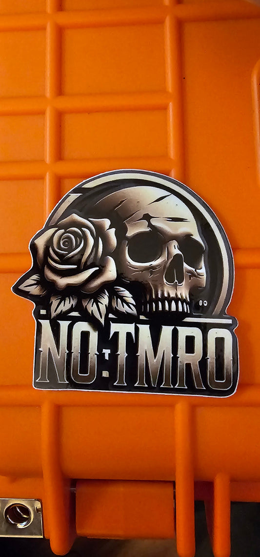 NO TMRO SKULL & ROSE DECAL