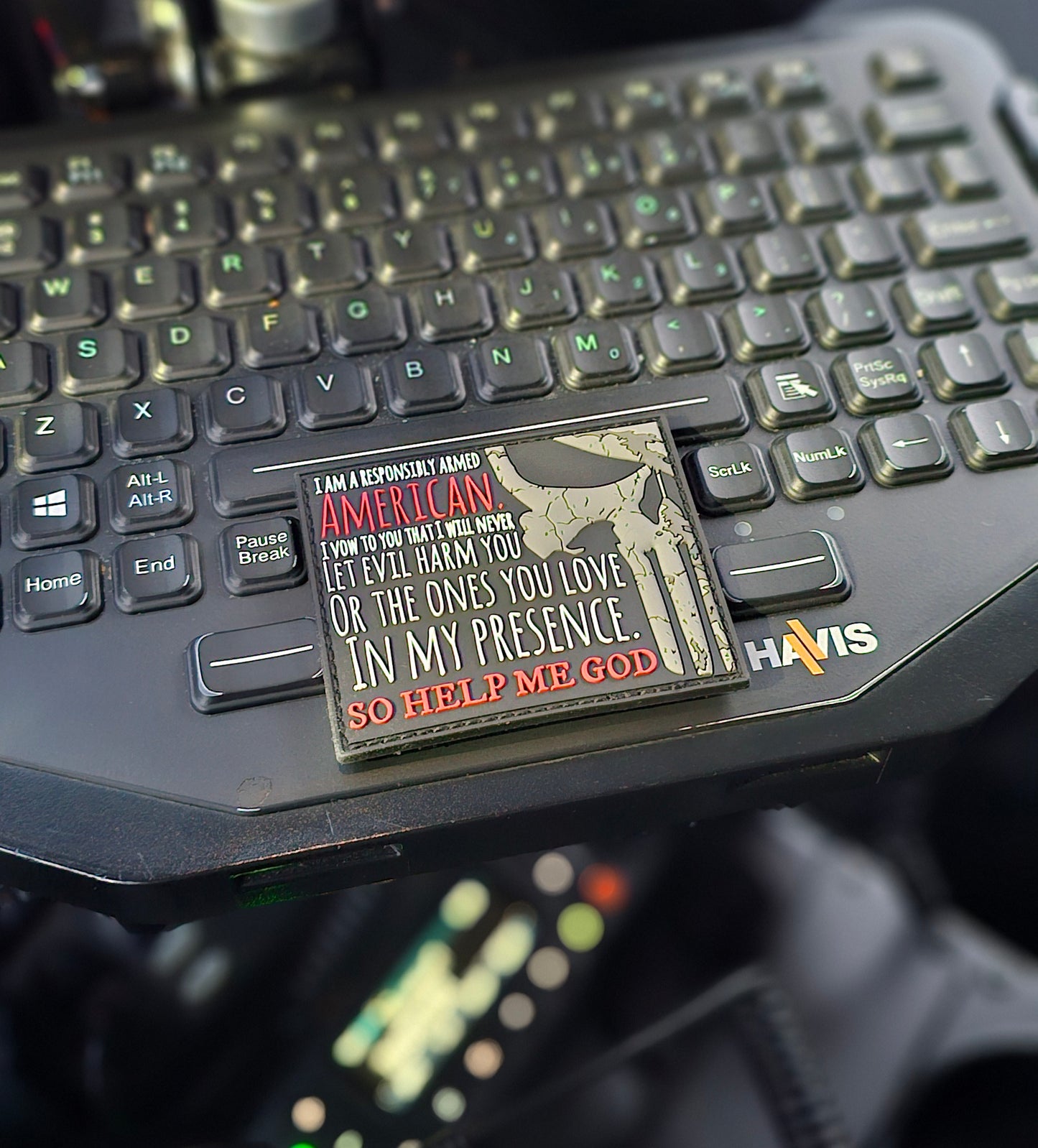 ARMED AMERICAN PVC PATCH