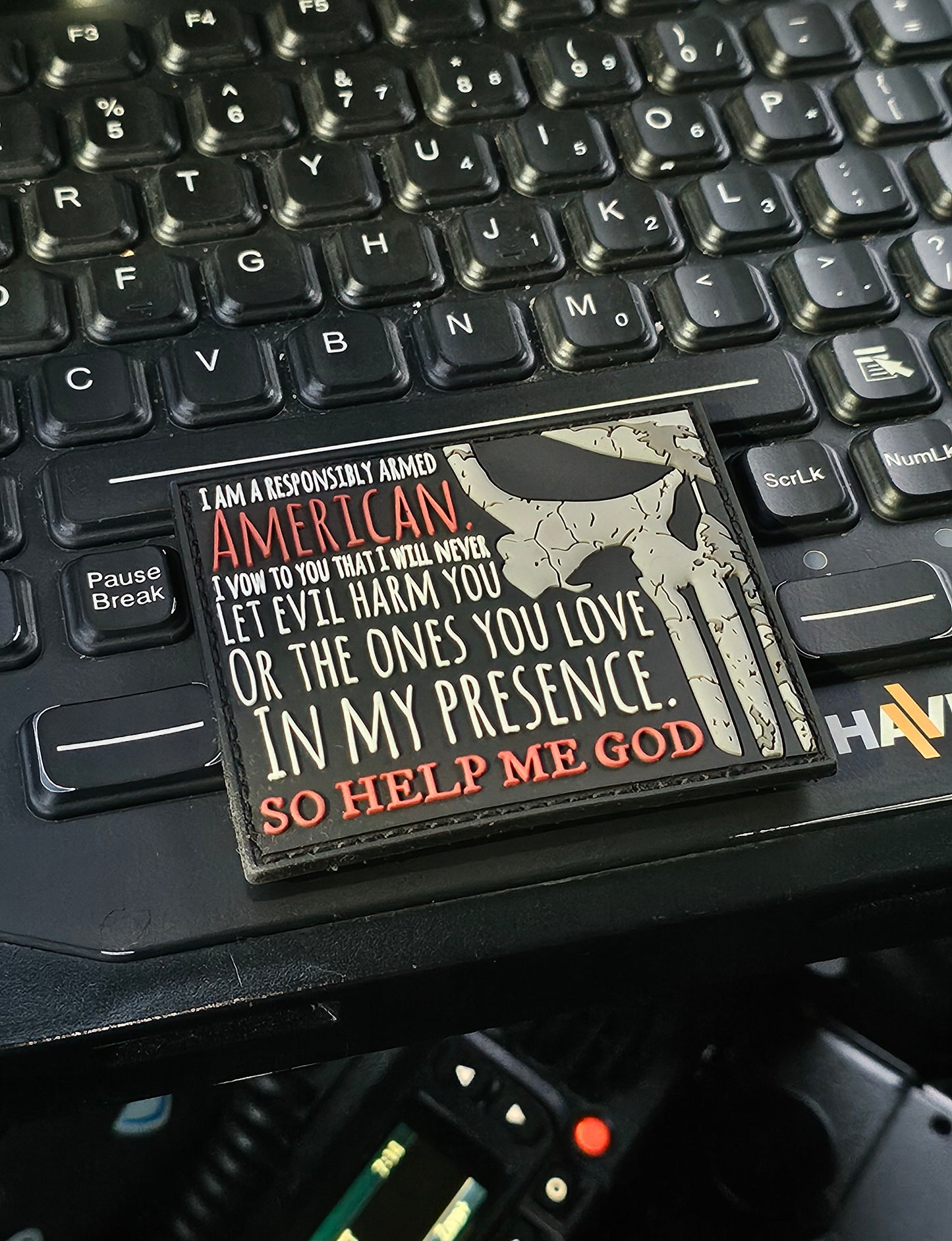 ARMED AMERICAN PVC PATCH