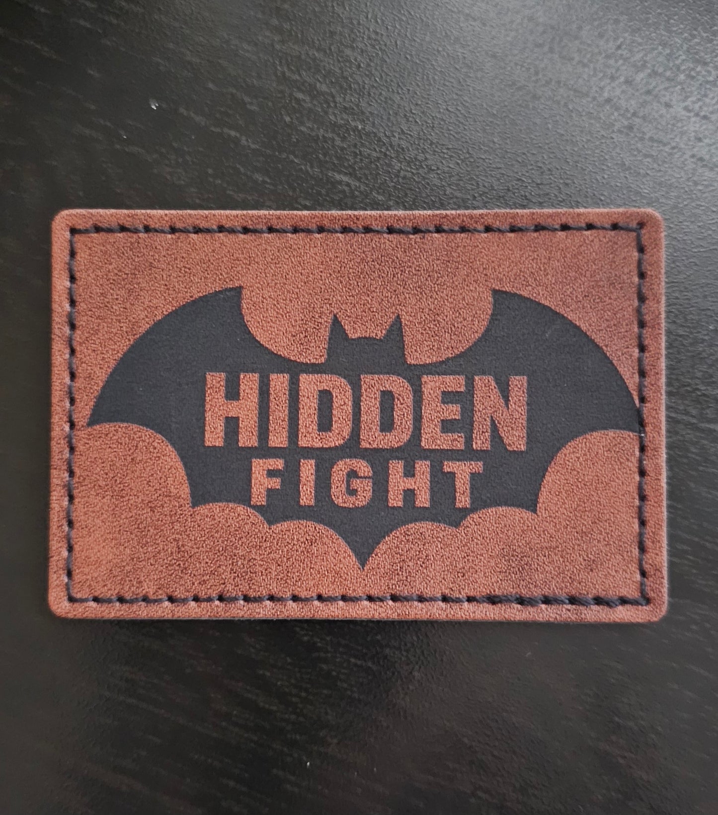 Hidden Fight Bat Patch (Leatherette)