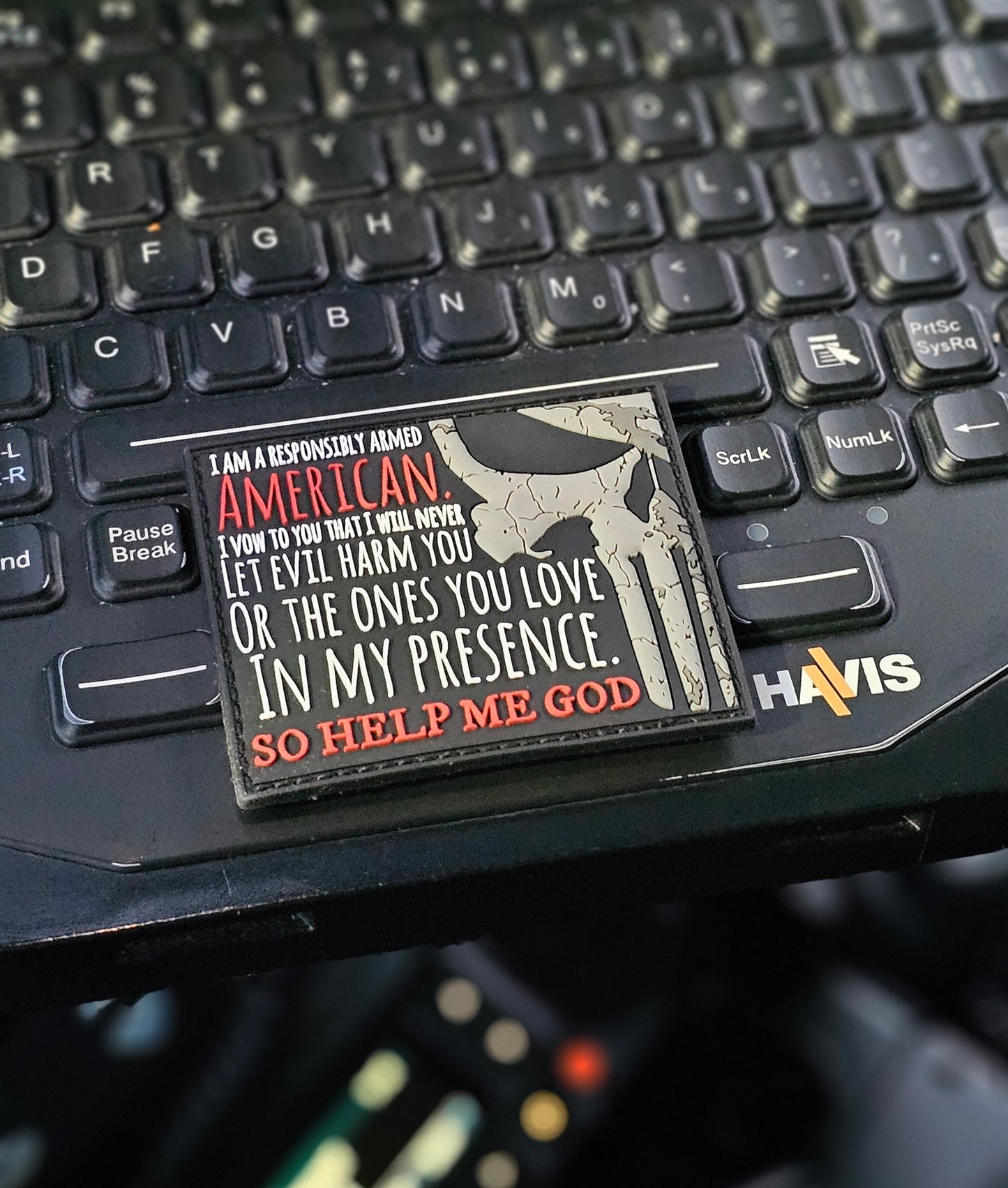 ARMED AMERICAN PVC PATCH